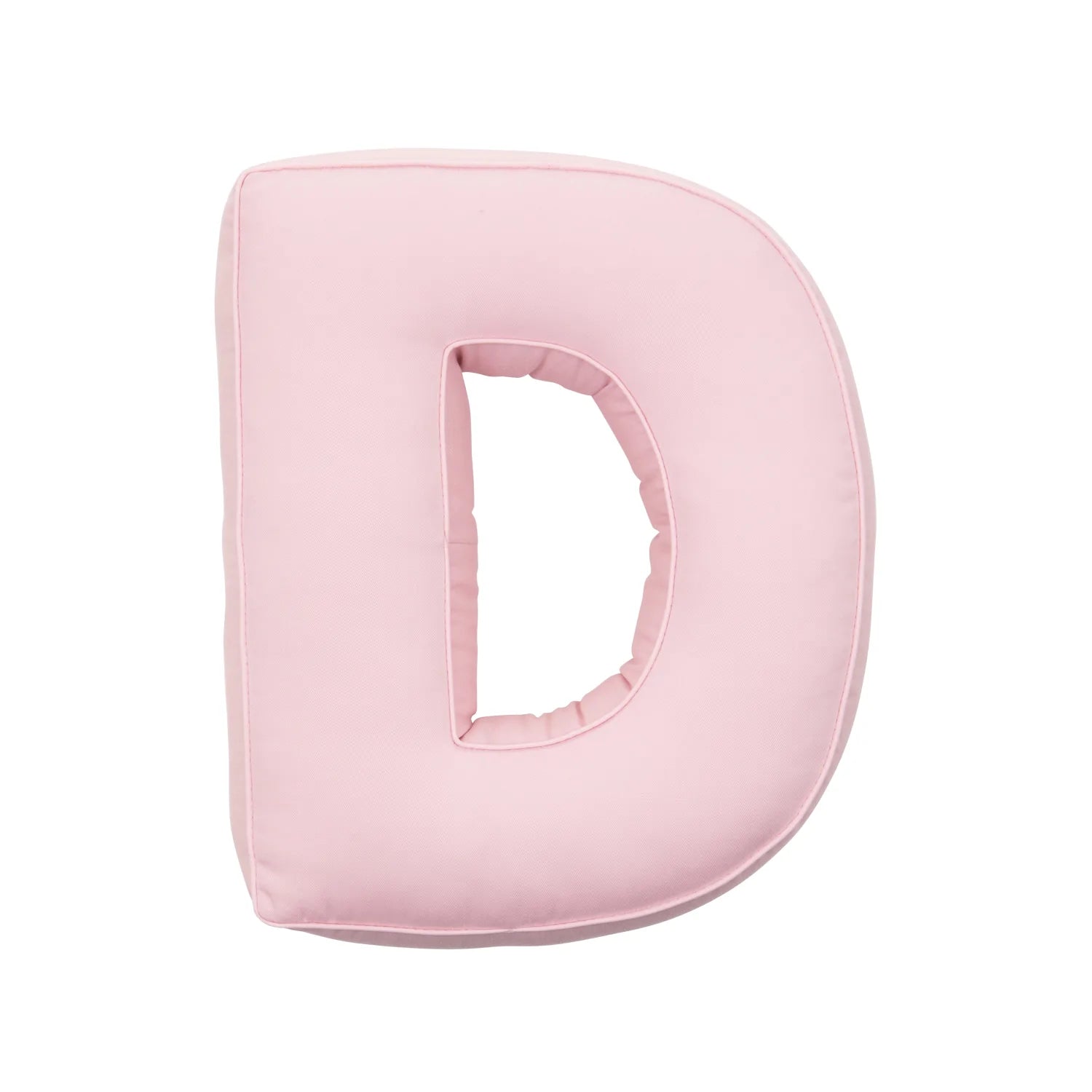 Cuscini a lettere in cotone rosa