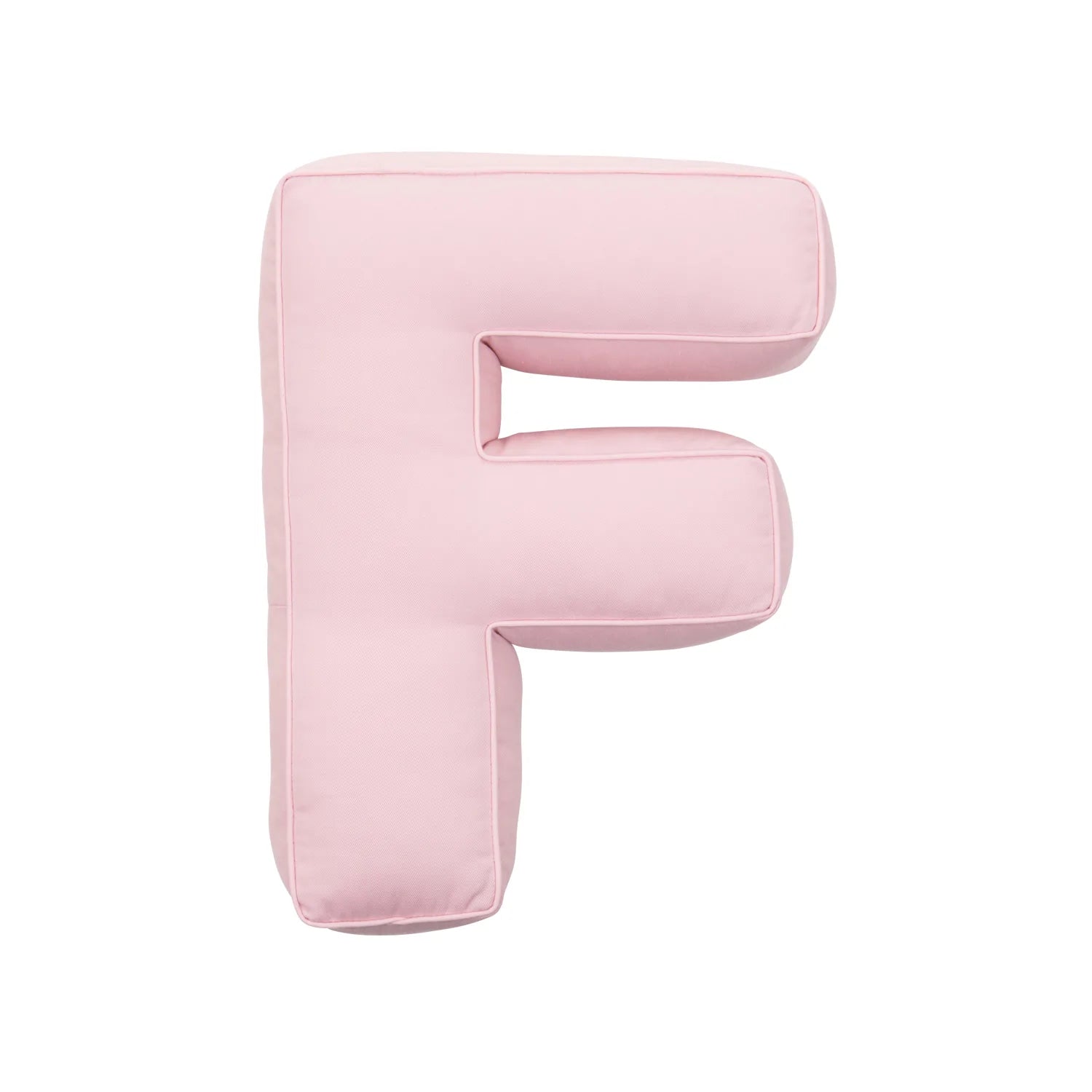 Cuscini a lettere in cotone rosa
